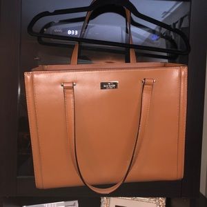 EUC Kate Spade tan leather professional work bag